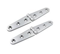 Charnière à sangle en acier inoxydable 316, 2 pièces, avec 6 trous, 152mm, vernis miroir, quincaillerie de bateau marin, charnières porte fonte