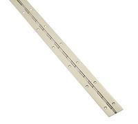 Charnière à tige 1000 x 32 x 0,7 mm aspect acier inoxydable pour piano SOTECH