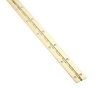 Charnière à tige SOTECH 1000 x 32 x 1,0 mm aspect laiton pour piano