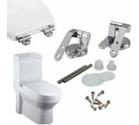 Charniere Abattant WC Fixations de Remplacement Charniere Abattant En Alliage De Zinc WC Siège Charnière pour bois Résine