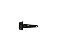 Charnière anglaise légère noir mat 80 mm acier 1,5 mm fixation murale