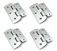 Charnière asymétrique coudée épaisse de 2 pouces, charnière positionnement brossée for matériel d'équipement machines, 4 pièces