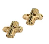 Charnière cachée, 1 paire de charnières invisibles en alliage de zinc doré 180 degrés