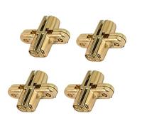 Charnière cachée, 2 paires de charnières invisibles en alliage de zinc doré à 180 degrés pour porte pliante invisible