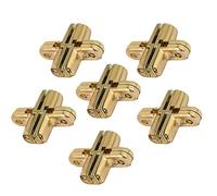 Charnière cachée, 3 paires de charnières invisibles en alliage de zinc doré à 180 degrés pour porte pliante invisible