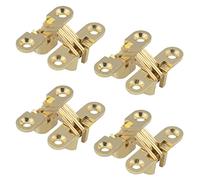 Charnière Cachée, Croix Charnières, Charnière Invisible, Charnières Croisées Invisibles pour Porte Pliante à 180 Degrés, pour Meubles, Porte en Bois, Armoire, Placard, Boîte en Bois, 4 Pack