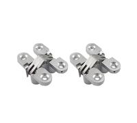 Charnière Cachée En Acier Inoxydable 304, 2 Pièces, Fermeture Silencieuse, Montage Invisible, Porte Transversale Dissimulée, Fenêtre Pliante, Accessoires De Quincaillerie For Meubles