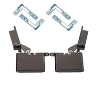 Charnière cachée for porte d'armoire, 1 ensemble, tampon hydraulique robuste, cadre en aluminium et verre