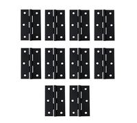 Charnière carrée, charnière pliante double porte en acier inoxydable, adaptée aux portes, armoires et unités de rangement domestiques.(Black)