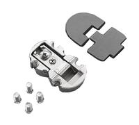 Charnière centrale avec cache PACTA noir métalisé mat SALICE FRCK59RXXX0