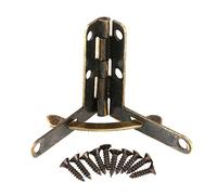 Charnière, charnière de Ressort de Soutien d'angle de 20pcs 90 ° pour Couvercle de boîte à Montres en Bois pour Bijoux, vin(Bronze Vert)