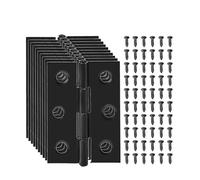 Charniere Charnières de porte en acier inoxydable for meubles maison, armoire, tiroir, fenêtre, connecteur avec vis, supports fixation, outils quincaillerie(10 sets)