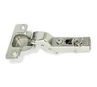 Charnière coudée avec amortisseur montage rentrant épaisseur 14-24mm à visser - EMUCA - 1006207 Noir G