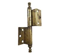 Charnière coudée avec tête décorative en laiton antique gauche 32 x 105 - Qualité élégante de l'Europe depuis 1998