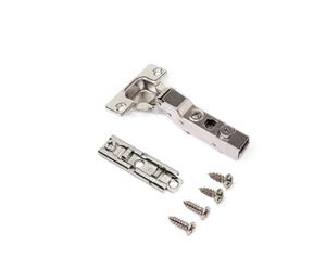 Charnière coudée invisible amortie 105° + embase à visser - par 20 - X91 EMUCA