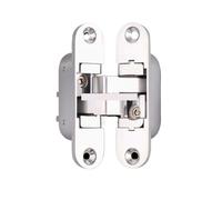 Charnière Croisée Dissimulée Lot de 3 charnières porte réglables 3D invisibles, pliables à 180 degrés(Right Inside Open,Small Size)