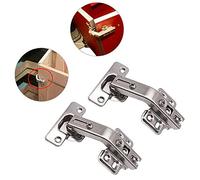 Charnière d’angle de 135 degrés charnière avec combinaison de vis porte d’angle pliante charnière cachée pour armoire de cuisine armoire meubles porte d’angle 2 pièces