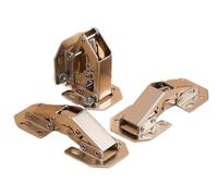 Charnière d'armoire de 3 pouces, sans perçage, for porte de placard, hydraulique, quincaillerie de meubles à fermeture douce(10PCS)