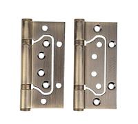 Charnière d'armoire, porte pliante, roulement muet en acier inoxydable ménager charnière de porte plate ouverte raccords de quincaillerie de meubles charnière de porte 10.5x7.3x0.25cm charnière