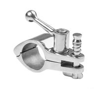 Charnière d'auvent marin pour applications sur rail de 22/25 mm avec glissière à mâchoire et capuchon, fabriquées en acier inoxydable 316 pour une utilisation marine fiable (25 mm)