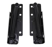 Charnière de clic-clac, mécanisme d'angle réglable à 3 positions, 125 x 43,5 mm, kit de quincaillerie en acier noir pour canapé lit pliable meuble