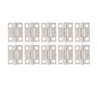 Charnière de Fenêtre Lot de 10 charnières pliables en acier inoxydable 304, 2,5 cm, 4 trous, for boîtes marines, portes d'armoires