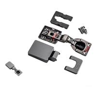 Charnière de placard silencieuse avec montage dissimulé et flexibilité à 180 degrés pour une intégration sans couture de porte de meuble (droite/pliée/complète)