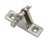 Charnière de pont plate incurvée à 90° en acier inoxydable 316, fixation rapide for toit de bateau Bimini, goupille avec vis(Pin flat)