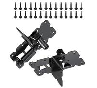 Charnière de portail à fermeture automatique, charnières robustes réglables à 90 degrés avec vis d'installation, porte de clôture, porte de clôture de jardin durable