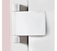 Charnière de porte à battant en alliage d'aluminium avec support double orientation pour portes en acier plastique à montage gauche ou droit