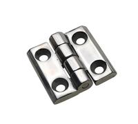 Charnière de porte à battants carrée avec vis, charnière en acier inoxydable 40x40, 1 pièce