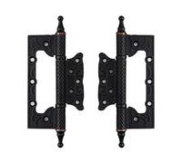 Charnière De Porte À Ressort À Roulement Silencieux Tout En Cuivre De 5 Pouces, Adaptée Aux Portes De Chambres, Bureaux, Etc.(Black)