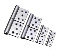 Charnière de porte amovible en acier inoxydable, 2 pièces/ensemble, 4 pouces, en forme de drapeau, for salle de bain, chambre à coucher, porte en bois, meubles(4inch-2.5 Thick)