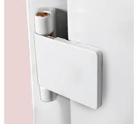 Charnière de porte battante en alliage d'aluminium pour acier plastique, charnière de sécurité robuste avec renfort en fer, montage gauche et droit