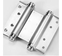 Charnière de porte bidirectionnelle en acier inoxydable à double ressort avec fermeture automatique, résistance de roulement réglable, compatible avec plusieurs matériaux et tailles de portes