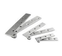 Charnière de porte cachée en acier inoxydable, 1 pièce, for armoire, bagages, bijoux, boîtes en bois, armoire de cuisine, placard, quincaillerie de charnière de meubles(M)