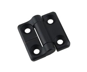 Charnière de porte carrée à roulement à billes en alliage de zinc noir robuste avec arrêt arbitraire (2,3 N.m)