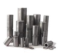 Charnière de porte cylindrique soudée avec roulement, 1 pièce, charnière en fer amovible for porte secrète anti-effraction(30x110)