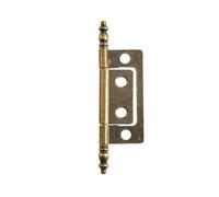 Charnière de porte d'armoire Antique, 4 pièces, matériaux construction Vintage, accessoires quincaillerie, courbure mère, tête couronne Pour boîte(Brass)