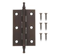 Charnière de Porte D'armoire en Cuivre Noir, Paumelle Renforcée