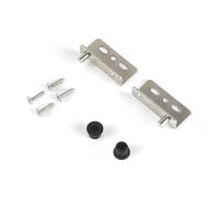 Charnière de porte d'armoires en bois, pivots supérieurs et inférieurs, code, support en forme de L, charnières à axe dissimulé, fixation à code