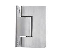 Charnière de porte de douche en verre robuste, monobloc solide moulée de précision avec acier inoxydable 304 de 5 mm d'épaisseur, pour portes de salle de bain sans cadre de 8 à 12 mm d'épaisseur