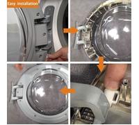 Charnière de porte de lave-linge GOTOTOP - Blanc - Universel - Alliage d'aluminium