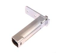 Charnière de porte de réfrigérateur en acier inoxydable avec mécanisme à ressort automatique - 9,6 x 7,5 cm - Argent - Pour porte de réfrigérateur standard