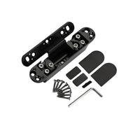 Charnière de porte discrète invisible à 125 degrés - Charnières réglables en alliage d'aluminium - Charnière dissimulée pour meubles - Charnières silencieuses