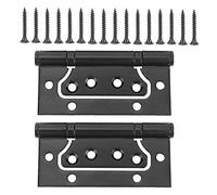 Charnière de porte dissimulée en acier inoxydable 304, charnière à roulement à billes robuste, raccords de quincaillerie pour armoires, armoires, noir, 10,5 cm x 5 cm x 1,3 cm,