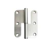 Charnière de porte dissimulée pour armoire superpo 2 Charnière De Porte En Acier Inoxydable À 6 Trous, Accessoires Quincaillerie