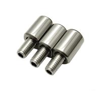 Charnière de porte en acier inoxydable, pour armoire robuste à trois | Porte de soudure à trois charnières pour pivot, pour matériel d'armoire à filetage interne M6, M8 (M8-Inner)