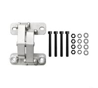 Charnière de porte en acier inoxydable très résistante et invisible - Charnières de porte réglables - Fonction bouche d'incendie pour une sécurité accrue et pour les portes en pierre (L(250 kg)