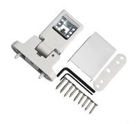 Charnière de porte en alliage de zinc avec vis pour portes en PVC UPVC et battants, charnière de sécurité gauche et droite robuste pour cadres en acier plastique, finition blanche, matériel de